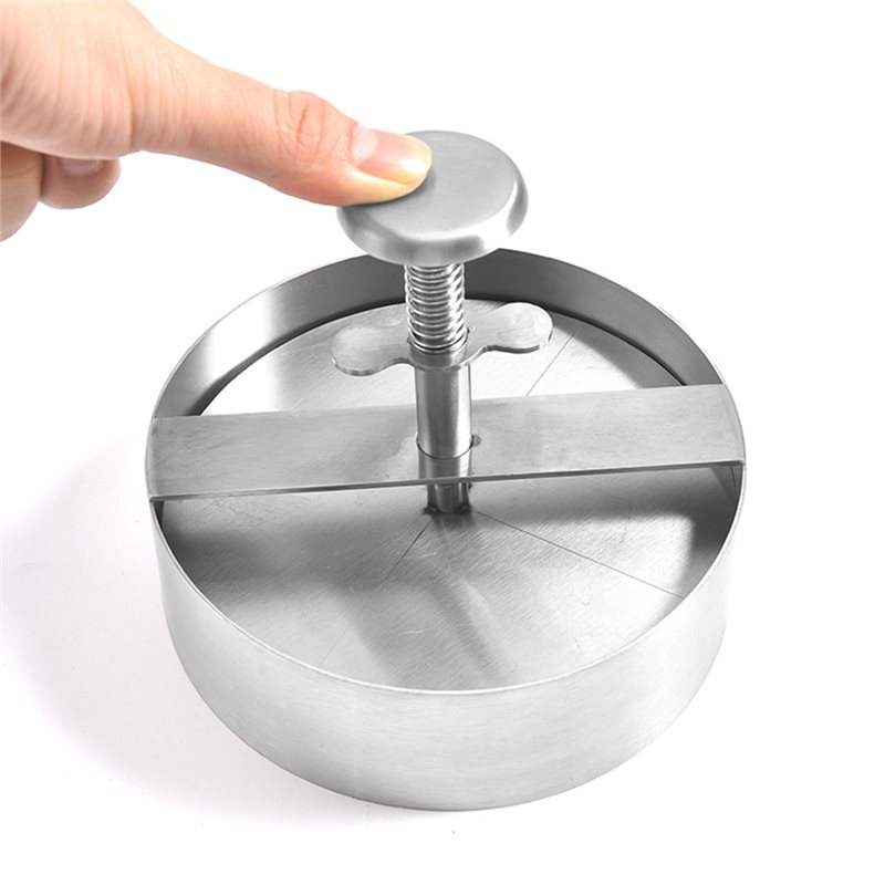 Rice Ball Mold - Stainless Steel Non-Stick Round Manual Hamburger