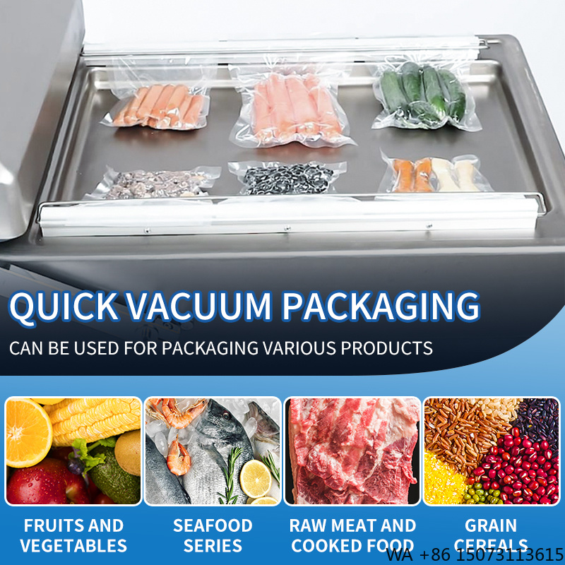 Meal Prep With Chicken - DZ-4002SA Double Chamber Vacuum Packing for