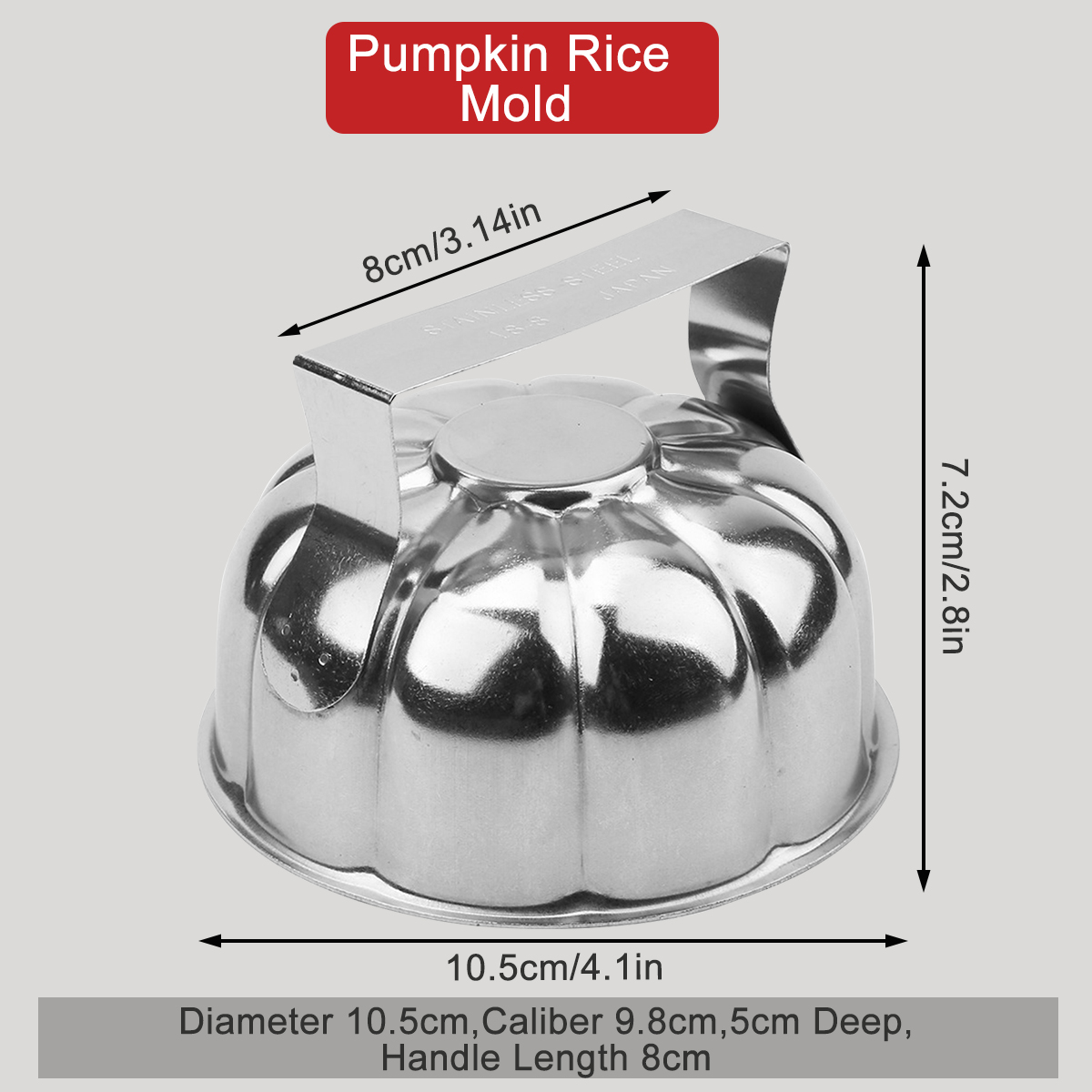 Pumpkin Style Onigiri Mold Sta - огляд і ціна Rice Ball Mold