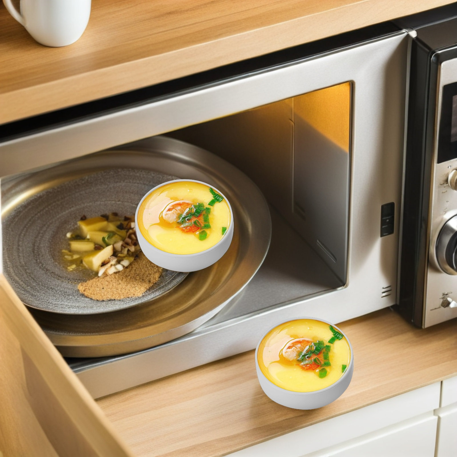 3Pcs Silicone Air Fryer Egg Mo - огляд і ціна Meal Prep Healthy