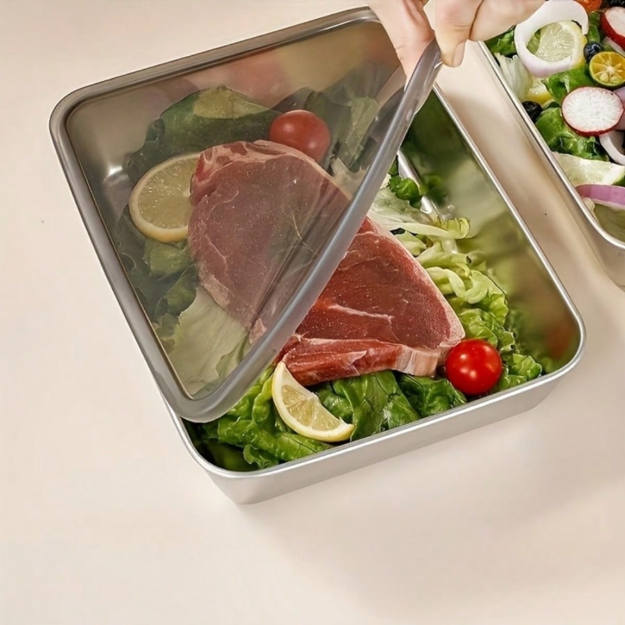 6pcs(3 Boxes+ 3 Lids) Stainles - огляд і ціна Meal Prep Easy