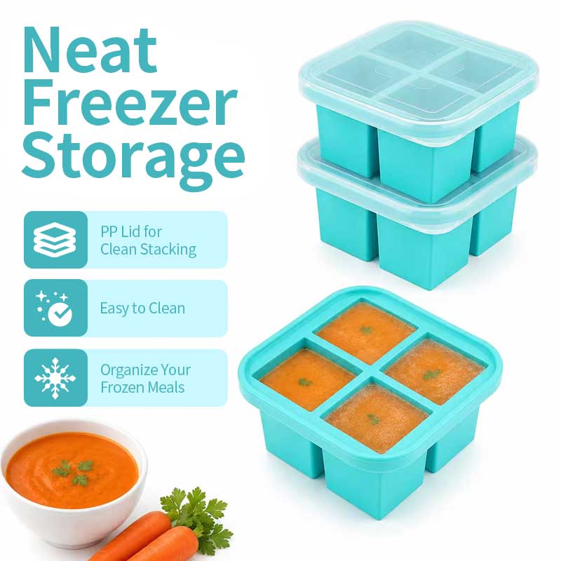 Silicone 4-Compartment Food St - огляд і ціна Meal Prep Easy