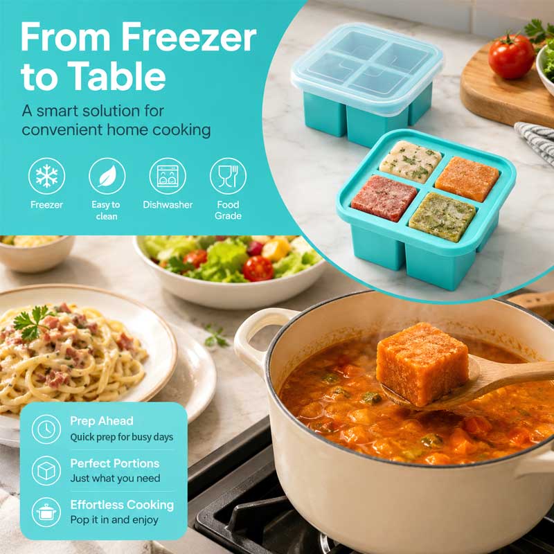 Silicone 4-Compartment Food St - огляд і ціна Meal Prep Easy