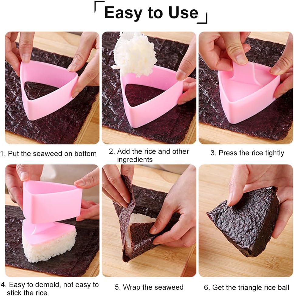 2pcs Sushi Mold Onigiri Rice B - огляд і ціна Rice Ball Mold