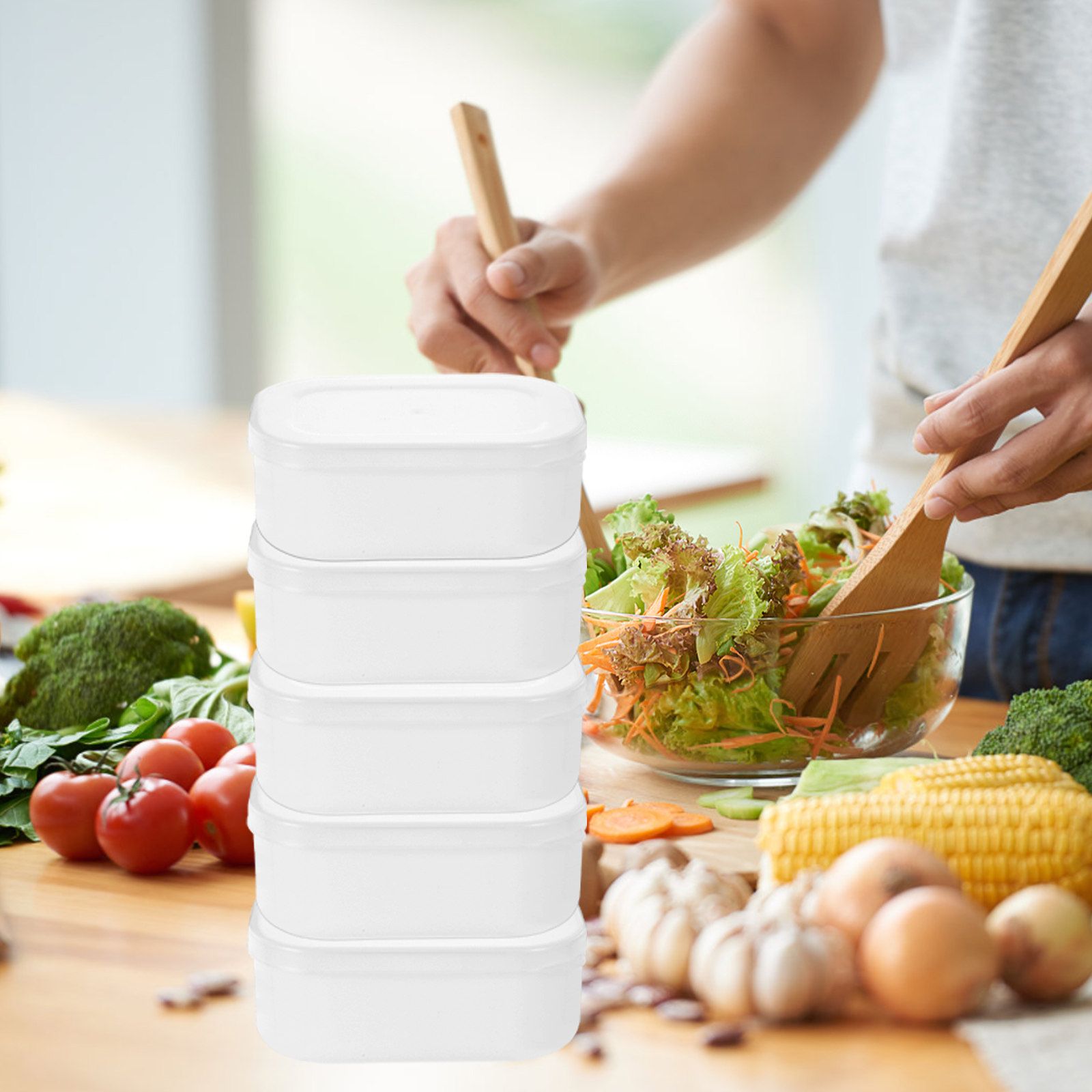 5Pcs Rice Grain Portion Storag - огляд і ціна Meal Prep Healthy
