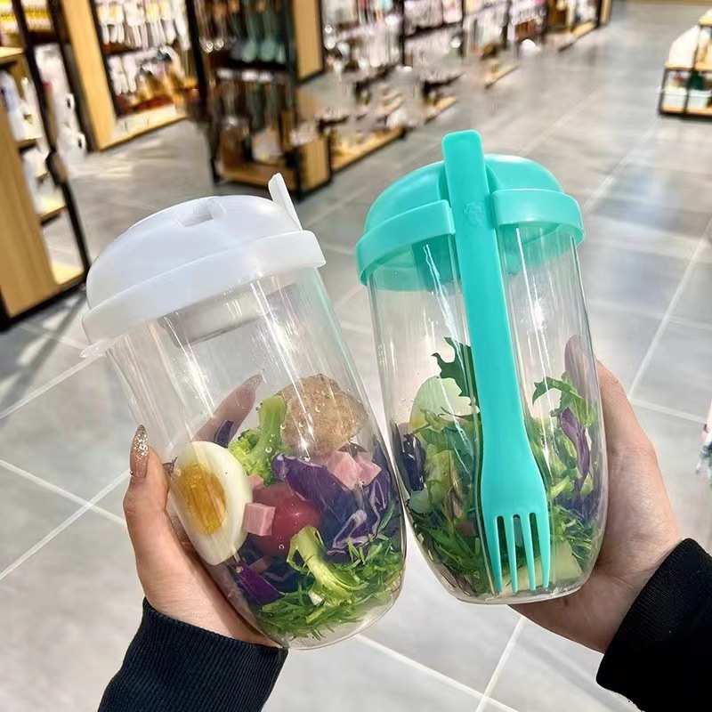 Portable Salad Bowl with Lid a - огляд і ціна Meal Prep Healthy