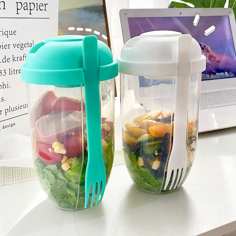 Portable Salad Bowl with Lid a - огляд і ціна Meal Prep Healthy