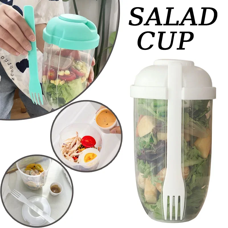 Portable Salad Bowl with Lid a - огляд і ціна Meal Prep Healthy