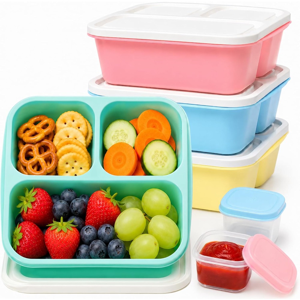3 Compartment Bento Box Snack  - огляд і ціна Meal Prep Healthy