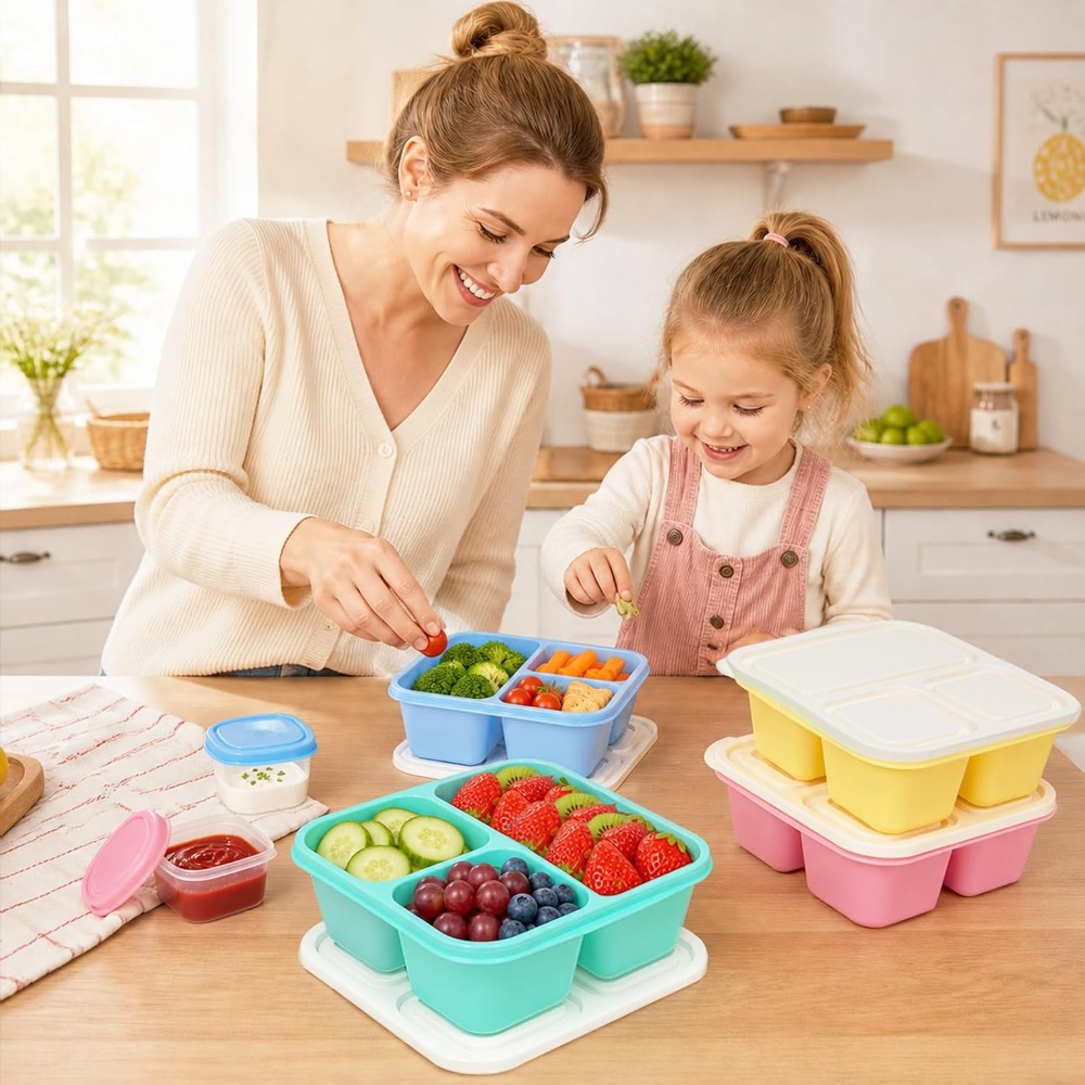 3 Compartment Bento Box Snack  - огляд і ціна Meal Prep Healthy