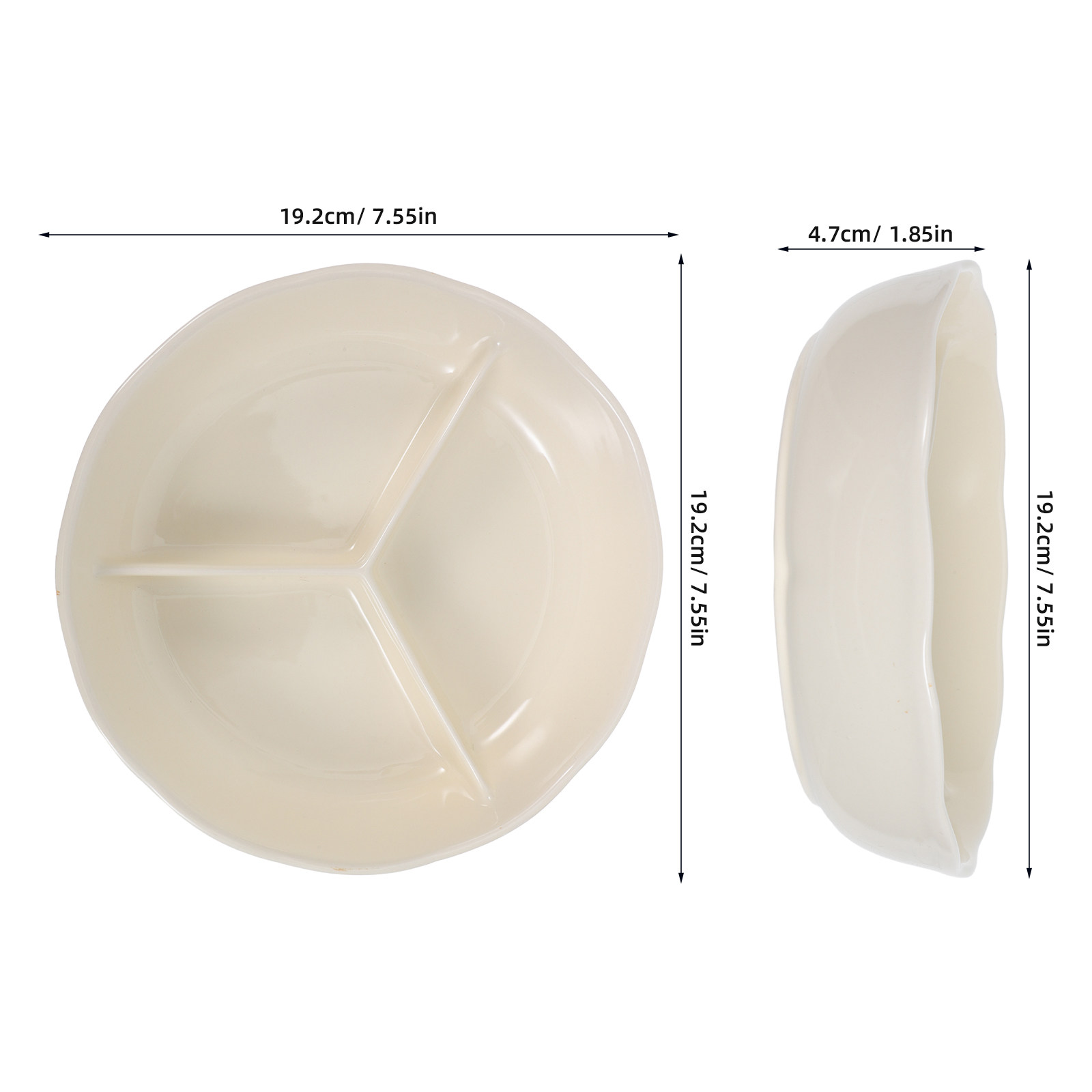 Ceramic Divided Dinner Plate R - огляд і ціна Meal Prep Healthy