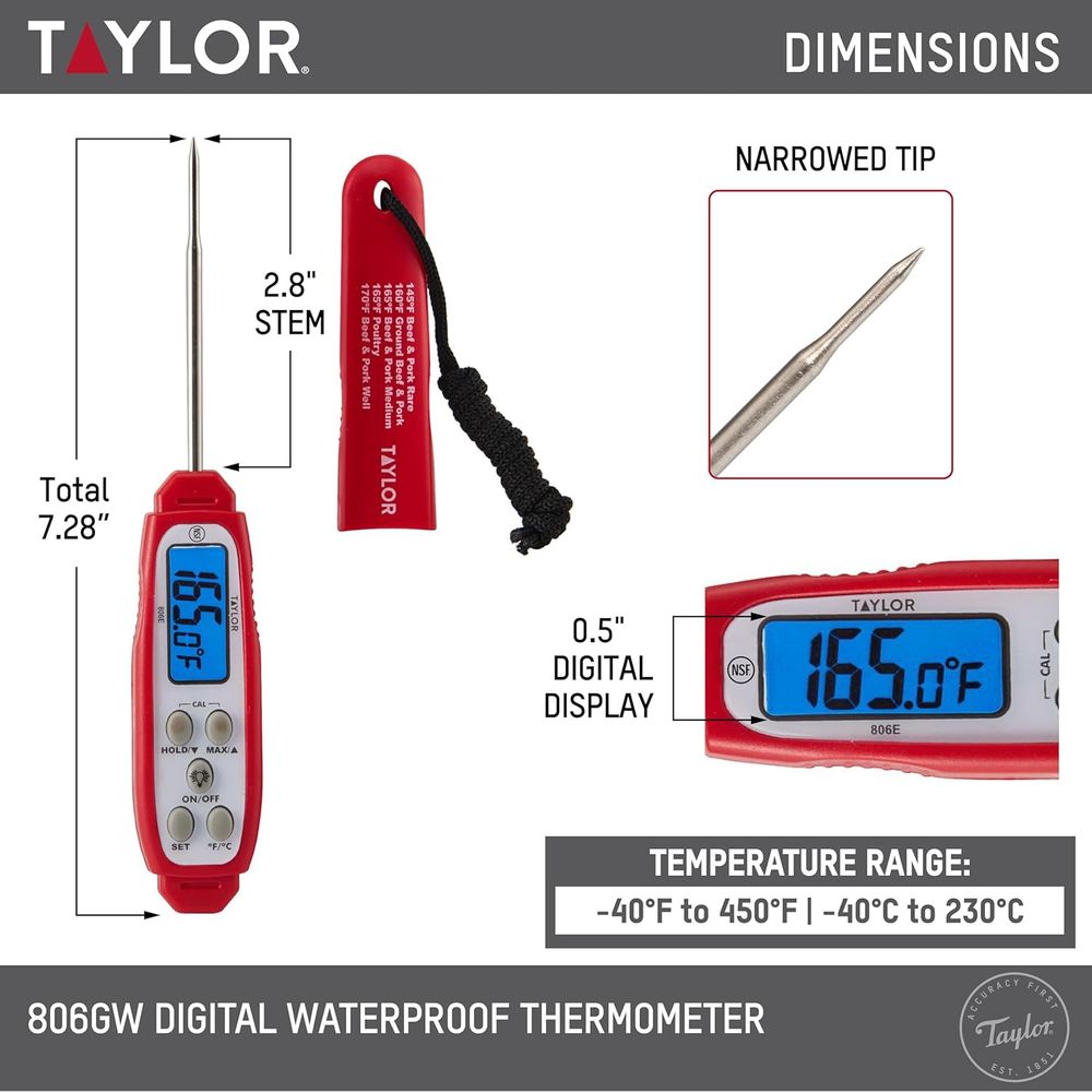 Digital Read Meat Thermometer  - огляд і ціна Meal Prep High Protein