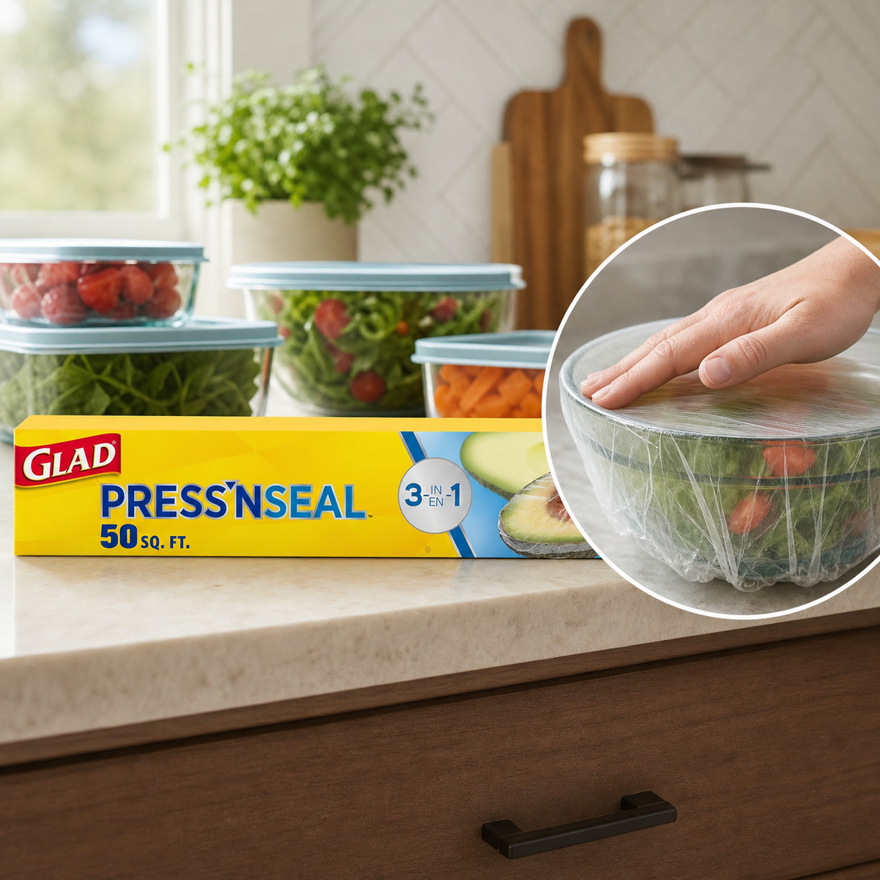 Transparent Press And Seal Pla - огляд і ціна Meal Prep Wraps