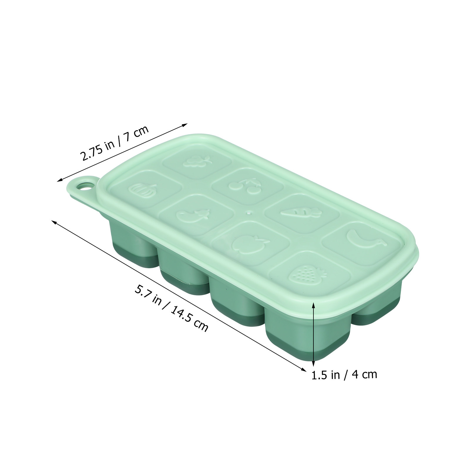 Silicone Ice Cube Tray with Li - огляд і ціна Meal Prep Easy